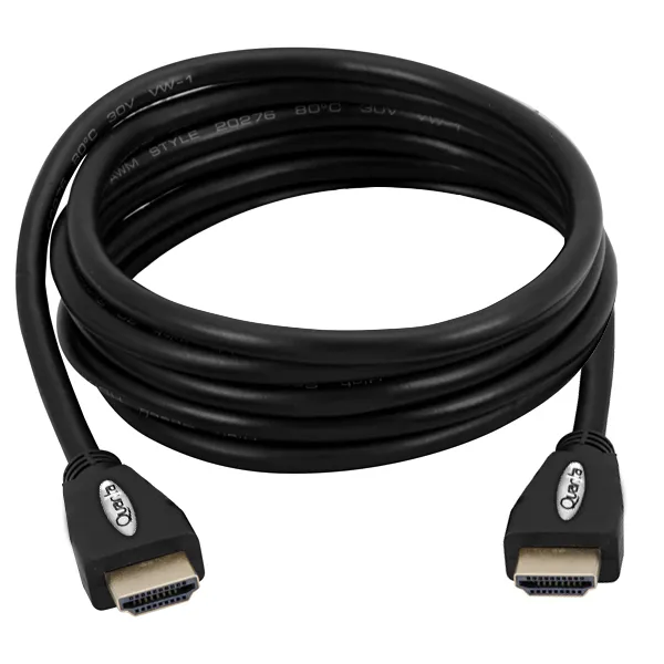Foto do Produto Cabo HDMI Quanta QTHDMI100 Full HD 10 Metros - Preto
