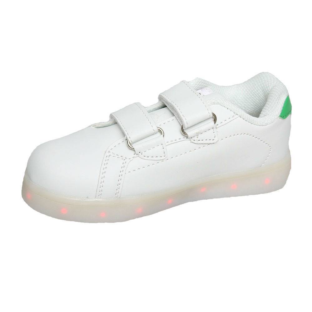 Foto do Produto Tênis Led Gati Kids TXL-005 Verde Número 22