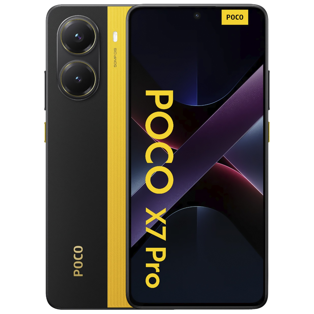 Foto do Produto Celular Xiaomi POCO X7 Pro 12GB de RAM / 512GB / Tela 6.67" / Dual Sim 5G - Amarelo (Global)