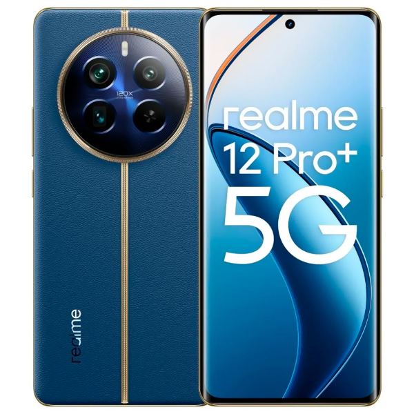 Foto do Produto Celular Smartphone Realme 12 Pro+ RMX3840 / 8GB / 256GB / Dual SIM / Tela 6.7" / 50+64+8/32MP / A14 - Submarine Blue