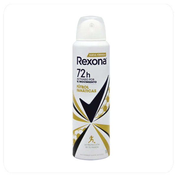 Foto do Produto DESODORANTE SPRAY REXONA FEM FUTBOL FANATICAS 72H 150ML