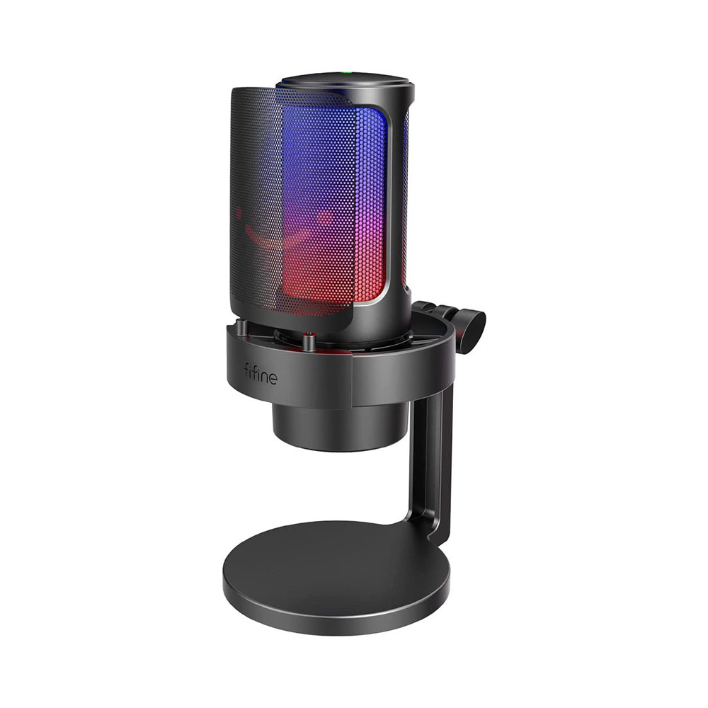 Foto do Produto MICRÓFONO FIFINE A8 RGB USB BLACK