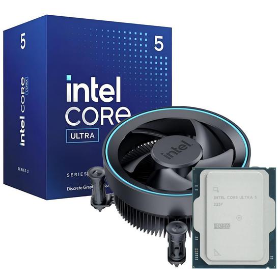 Foto do Produto Processador Intel Core Ultra 5 225F 3.3GHz LGA 1851 20MB
