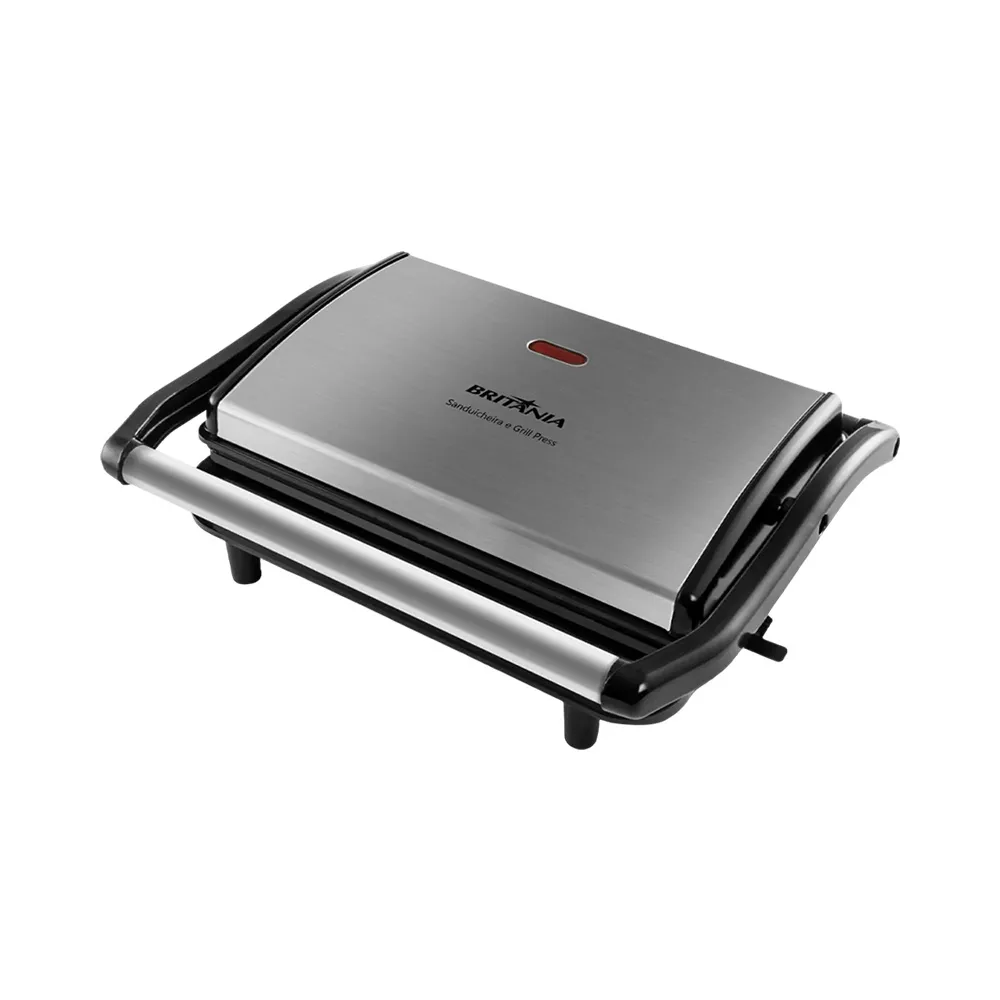 Foto do Produto BRITANIA SANDWICHERA GRILL BGR27I INOX 850W 220V/60HZ PLATA