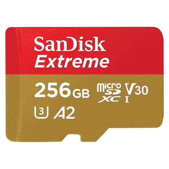 Foto do Produto Cartão de Memória Sandisk Extreme Micro SDXC 256GB 190MB/s