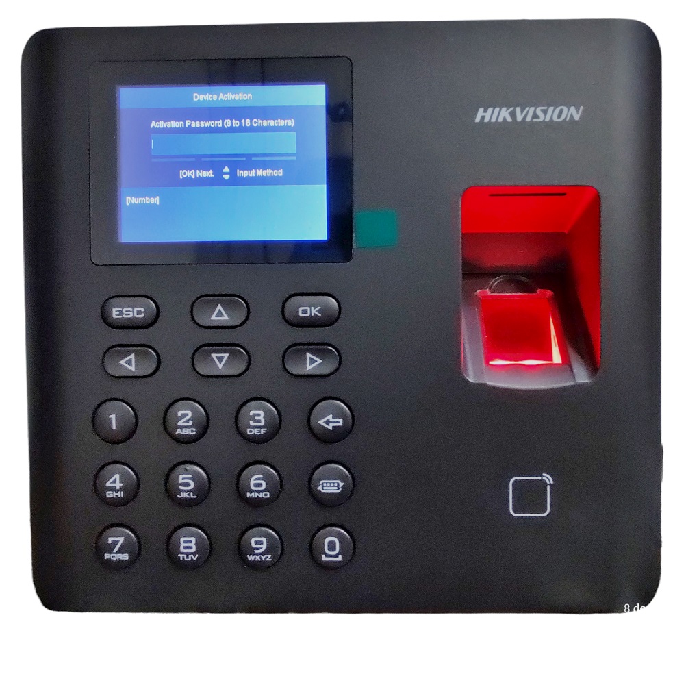 Foto do Produto HIKVISION LEITOR BIOMETRICO DIGITAL DS-K1A802AEF(CARTÃO PONT