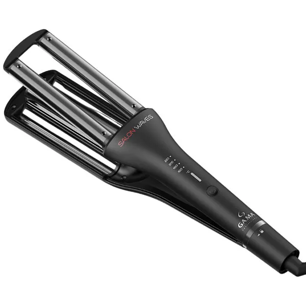 Foto do Produto Modelador de Cabelo GAMA Salon Waves Silk Chrome 220 °C Bivolt - Preto