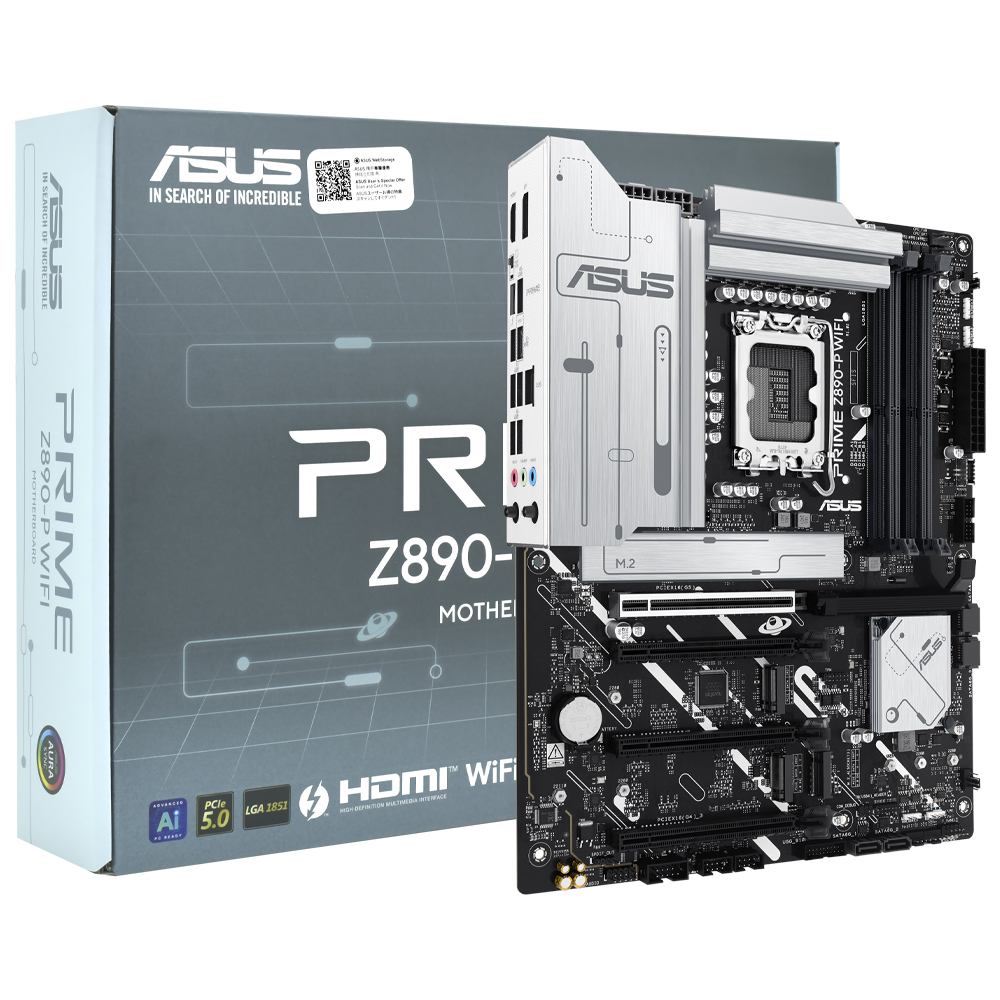 Foto do Produto Placa Mae ASUS Prime Z890-P Wi-Fi LGA 1851 / DDR5