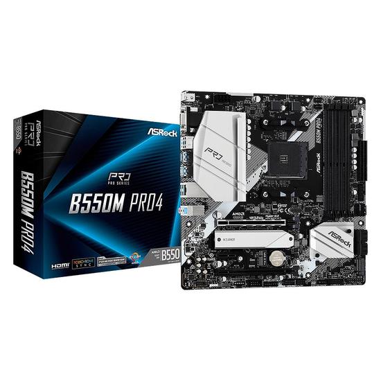 Foto do Produto Placa Mãe Asrock B550M PRO4 AMD Soquete AM4