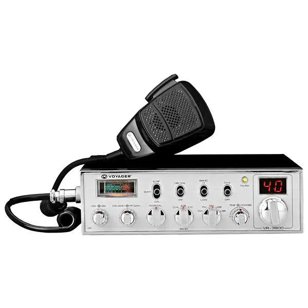 Foto do Produto Rádio PX Voyager VR-3900 de até 240 Canais AM/FM/SSB/CW - Prata/Preto