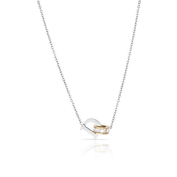 Foto do Produto Colar Feminino Daniel Klein DKJ.2.4004-2 - Prata/Dourado