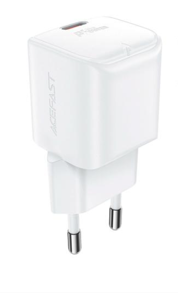 Foto do Produto CARREGADOR ACEFAST A77 MINI 30W USB-C + USB-C WHIT