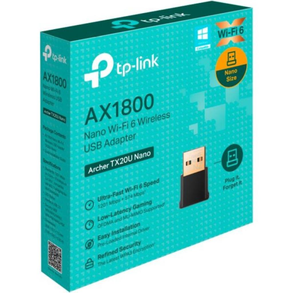 Foto do Produto Wireless Usb Tp-Link Archer TX20U Nano AX1800