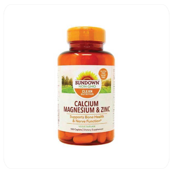 Foto do Produto SUNDOWN NATURALS CALCIUM,MAGNESIUM & ZINC 100CAPS
