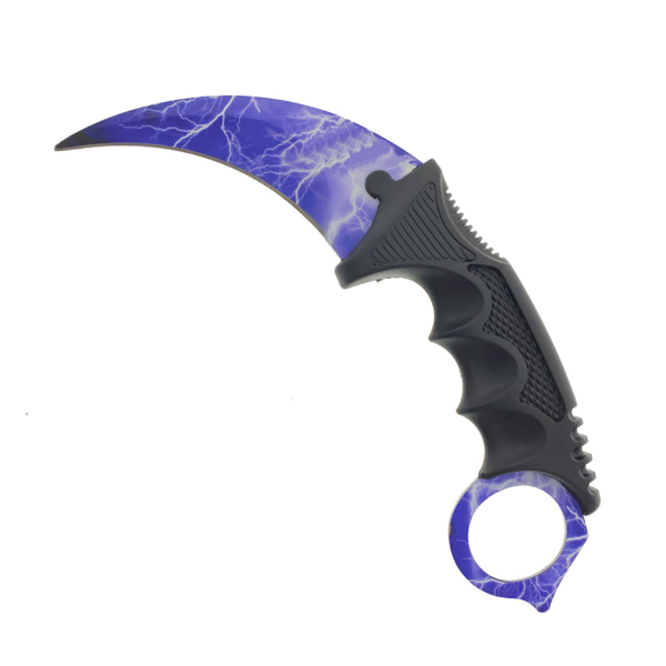 Foto do Produto Tatico Canivete Karambit NF6111 De 19CM - Roxo Eletrico