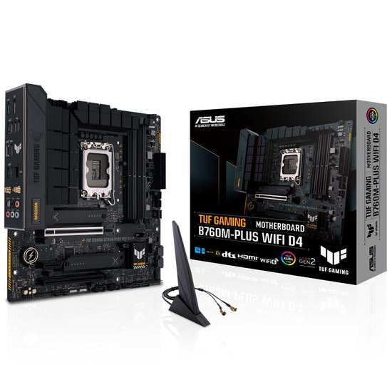 Foto do Produto Placa Mãe Asus TUF Gaming B760M-Plus Wi-Fi D4 Intel Soquete LGA 1700