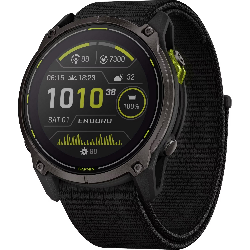 Foto do Produto Relógio GPS Garmin Enduro 3 Solar Sapphire 51mm - Carbon Gray DLC Titanium/Black (010-02751-00)