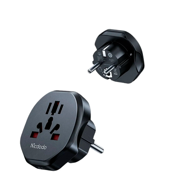 Foto do Produto Adaptador Mcdodo CP-4550 Universal Travel Eu Plug - Preto