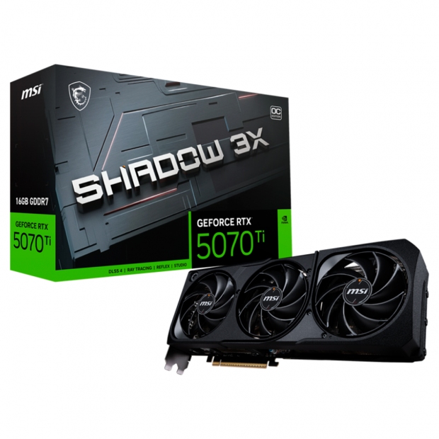 Foto do Produto VGA RTX5070TI 16GB MSI SHADOW 3X OC 912-V531-097 G507T-16S3C GDDR7