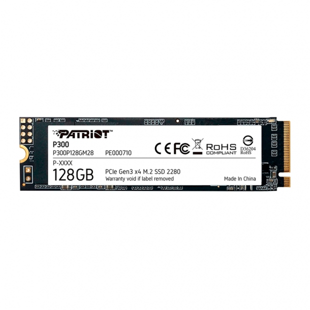 Foto do Produto HD SSD M.2 128GB NVME PATRIOT P300P128GM28 2280 2100MBS