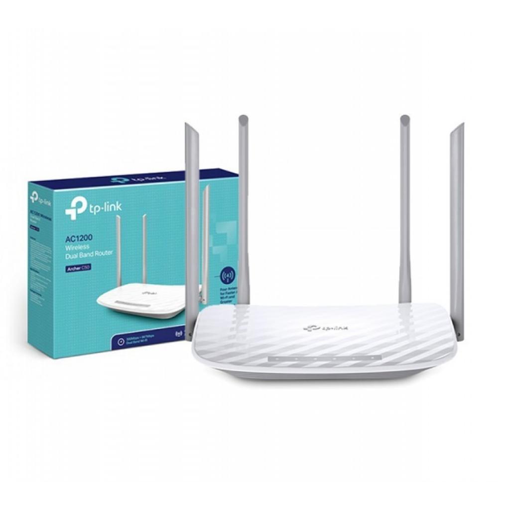Foto do Produto Roteador Wifi Tp-Link Archer C50 AC1200 Dual 4 Antenas