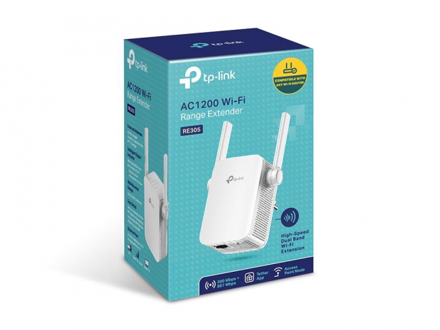 Foto do Produto REPETIDOR TP-LINK RE305 AC1200 WIFI RANGE 300 MBPS