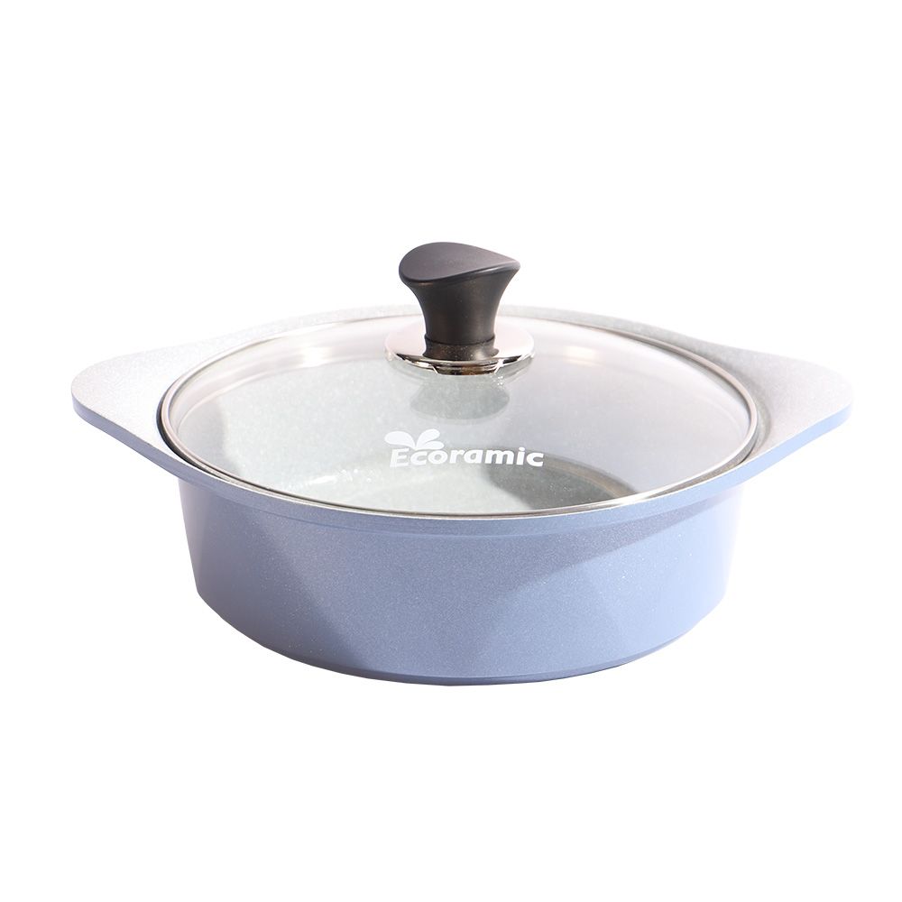 Foto do Produto ECORAMIC CACEROLA CERAMICA C/TAPA 22CM AZUL