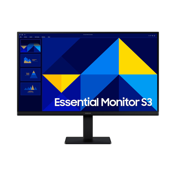 Foto do Produto MONITOR 24 SAMSUNG ESSENTIAL LS24D300GANXZA FLAT 100HZ IPS VGA/HDMI