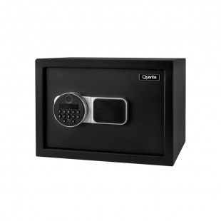 Foto do Produto COFRE ELETRONICO QUANTA QTCFB85 BIOMETRIA 8,5L PRETO*