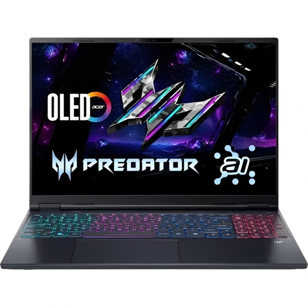 Foto do Produto Notebook Acer Predator Helios Neo 16S AI PHN16S-71-98RF, Intel Core Ultra 9 275HX 2.70GHZ (5.40GHZ), AI Boost 13 TOPS, 32GB RAM, 1TB SSD, Tela 16" 2.5K WQXGA (2560x1600)OLED 240HZ, GeForce RTX5070TI 12GB, Windows 11 H Copilot+ PC, RJ45, Inglês, Preto