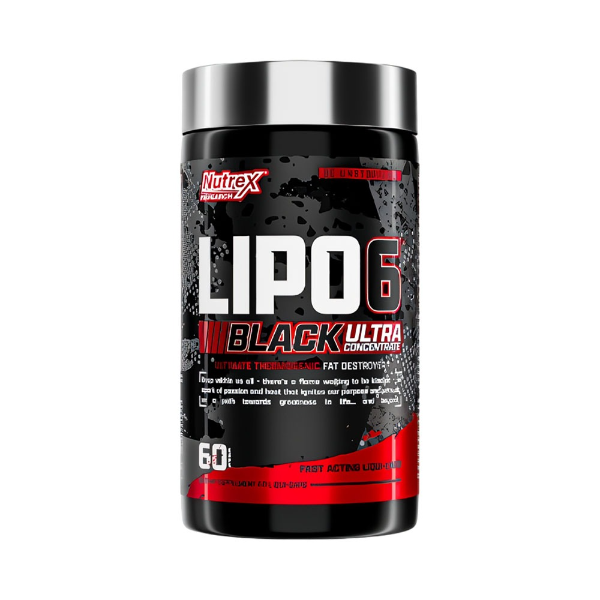 Foto do Produto NUTREX- LIPO6 BLACK ULTRA CONCENTRADO 60 CAPSULAS NEGRO