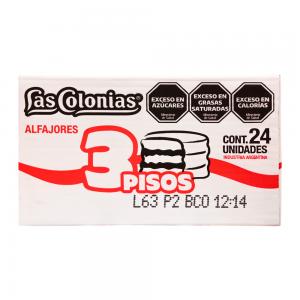 Foto do Produto Alfajor Las Colonias Recheio Doce de Leite Cobertura Branca 24X65G