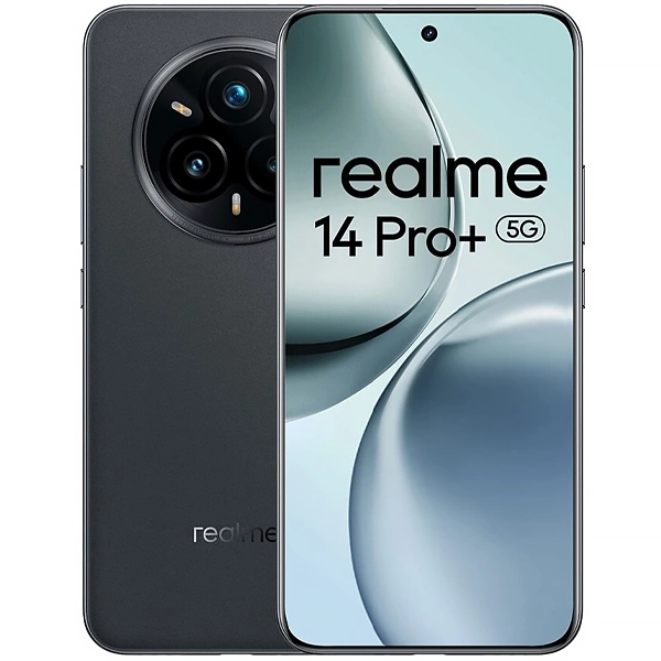 Foto do Produto Celular realme 14 Pro+ RMX5051 NFC Dual SIM de 512GB/12GB RAM de 6.83" 50+50+8MP/32MP - Suede Grey (Anatel)
