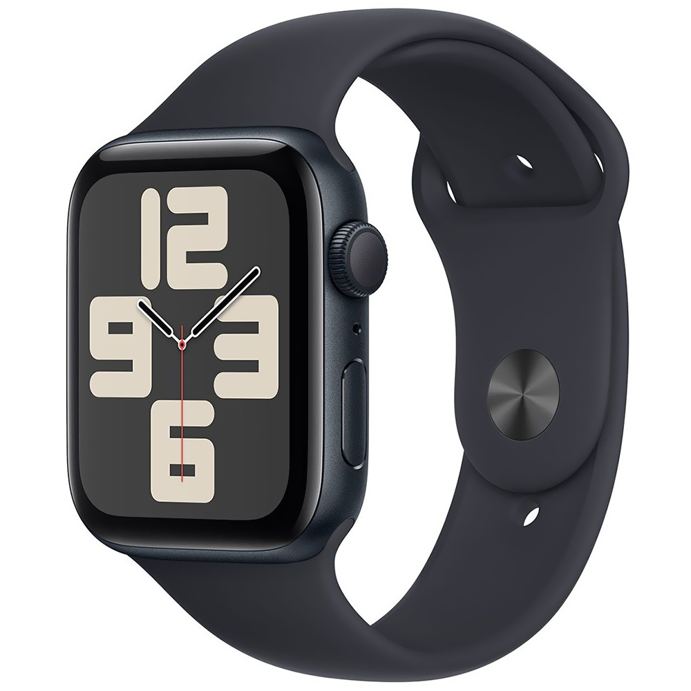Foto do Produto Apple Watch SE2 MXEK3LL/A 44MM / M-L / GPS / Aluminium Sport Band - Midnight