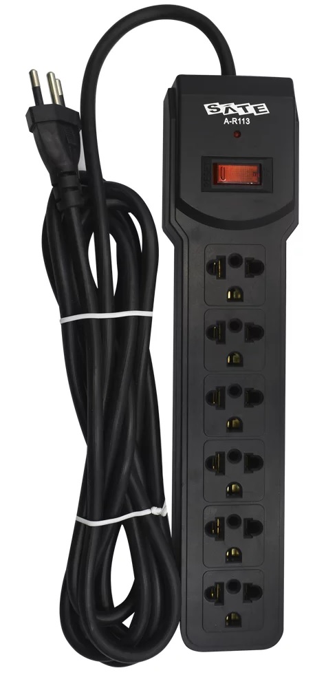 Foto do Produto Filtro de Linha Satellite A-R113 - 6 Tomadas