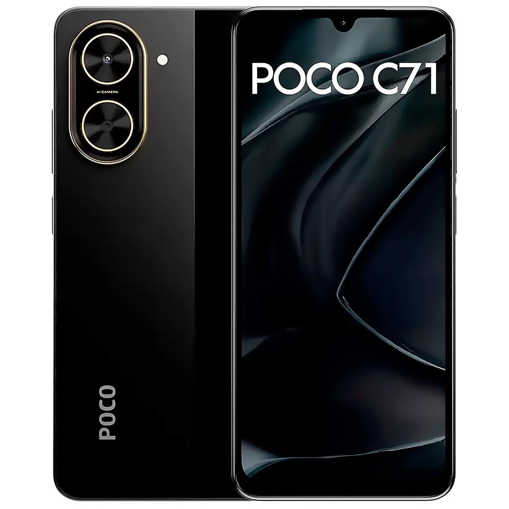Foto do Produto Celular Xiaomi POCO C71 4GB de RAM / 128GB / Tela 6.88" / Dual Sim LTE - Preto (Global)