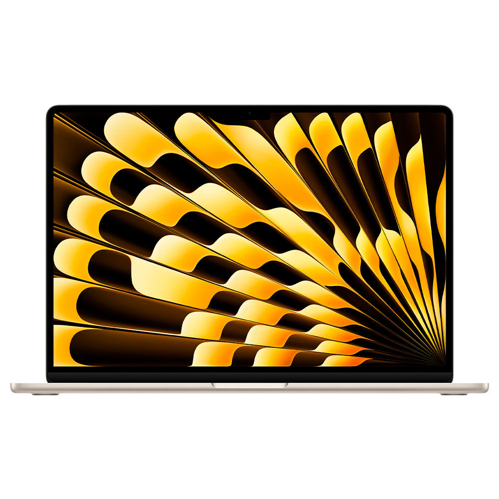 Foto do Produto Apple MacBook Air MC9F4LL/A A3114 M3 Octa Core Tela Retina 15.3" / 16GB de RAM / 256GB SSD - Starlight (2024)