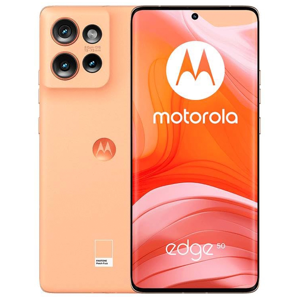 Foto do Produto Celular Motorola Edge 50 XT2407-1 - 12/512GB - 6.67'' - Peach Fuzz