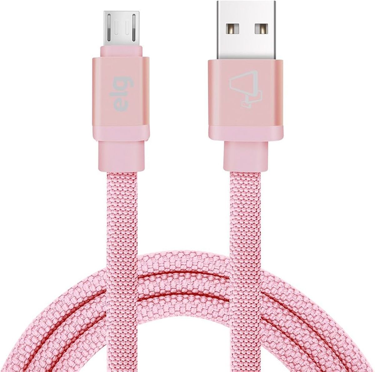 Foto do Produto CABLE MICRO ELG CNV510PK 1M CANVAS ROSA