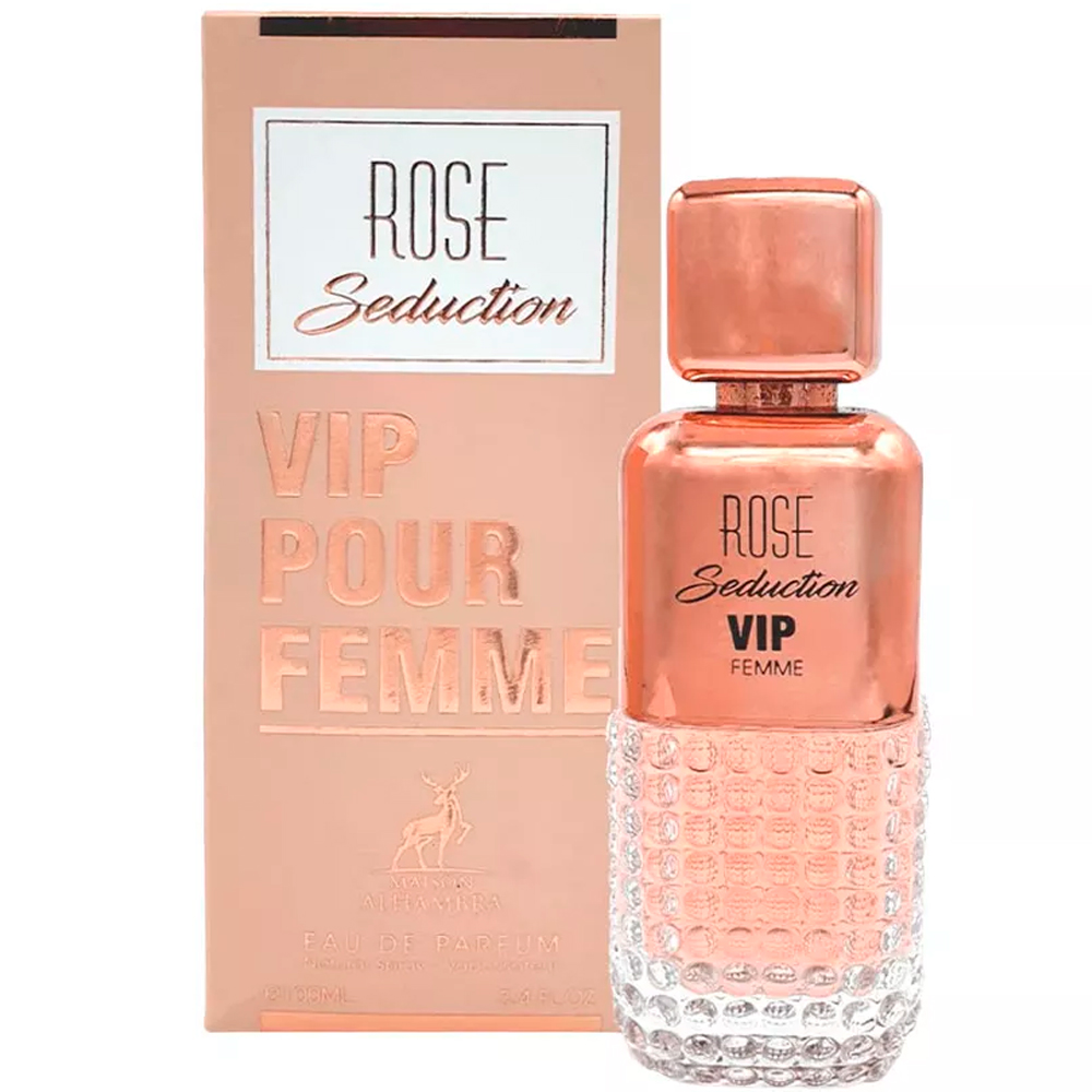 Foto do Produto Perfume Maison Alhambra Rose Seduction Vip Pour Femme Eau de Parfum 100ML