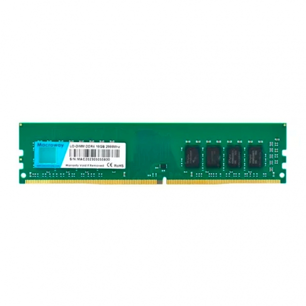 Foto do Produto MEM DDR4 16GB 2666 MACROWAY LO-DIMM