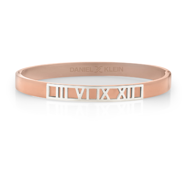 Foto do Produto Pulseira Feminina Daniel Klein DKJ.2.2077-3 - Rose Gold/Prata