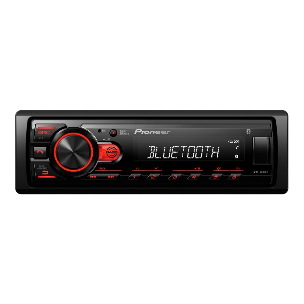 Foto do Produto Toca Rádio MP3 Pioneer MVH-S235BT - 50W - USB - Bluetooth - FM