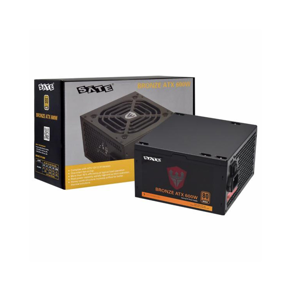 Foto do Produto FUENTE DE ALIMENTACIÓN SATELLITE ATX600 80 PLUS BRONZE 600W