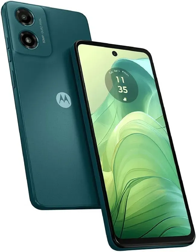 Foto do Produto MOTOROLA CEL G04S XT2421-7 6.5" DS LTE NFC 4/256GB 15W US GREEN