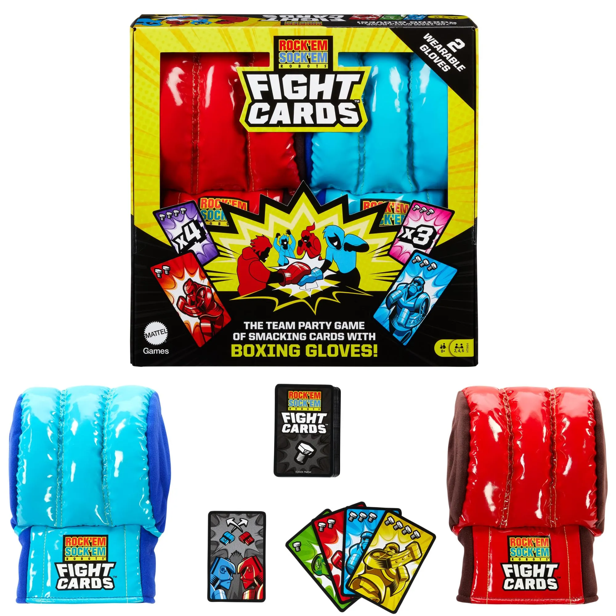 Foto do Produto MATTEL JUEGOS DE MESA JUEGO DE CARTAS CON GUANTES DE BOXEO ROCK PLASTICO 8+ AÑOS MULTICOLOR