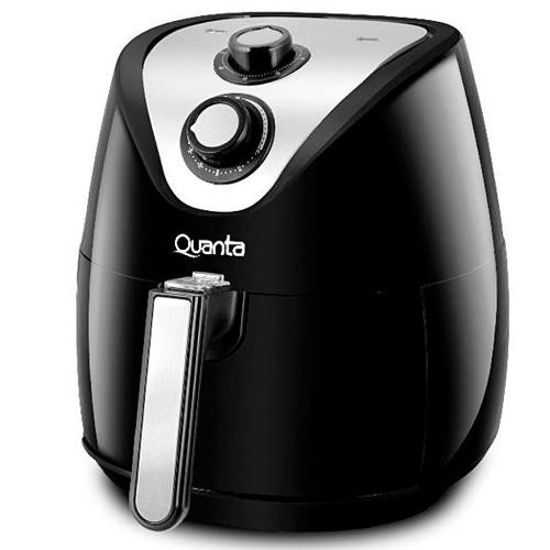 Foto do Produto Fritadeira Elétrica Quanta QTAF400 sem Óleo até 200 Graus para 3.2L 220V - Preto e Prata