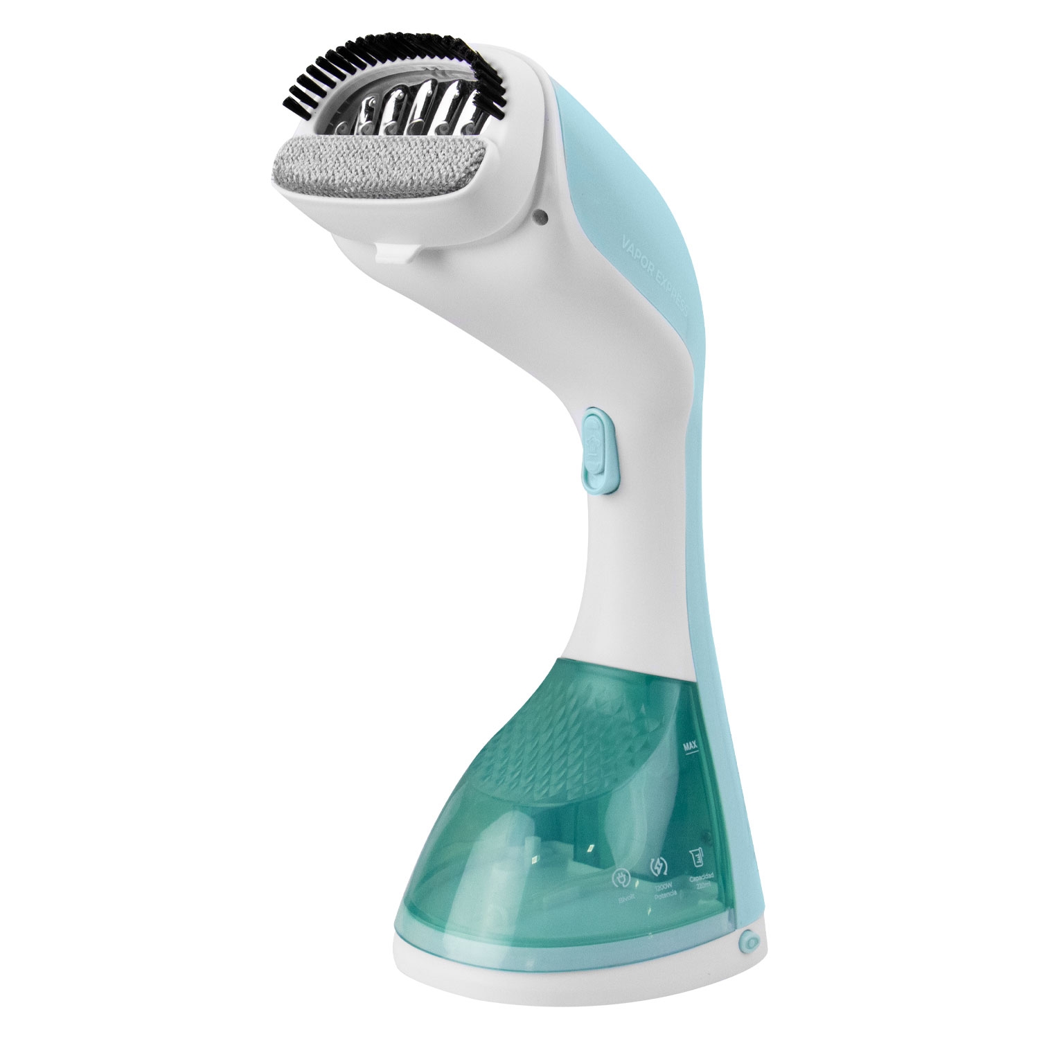Foto do Produto Passadeira a Vapor Quanta QTPVP90 - 1200W - Tanque 220mL - Bivolt - Azul Claro e Branco