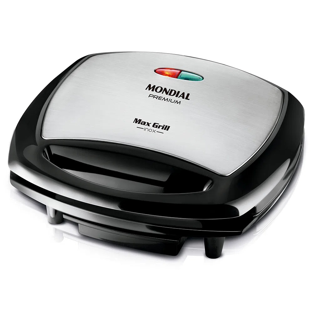 Foto do Produto Grill Mondial Max Grill G-07 - 1200W - Sanduicheira - 220V 50/60Hz - Preto e Prata