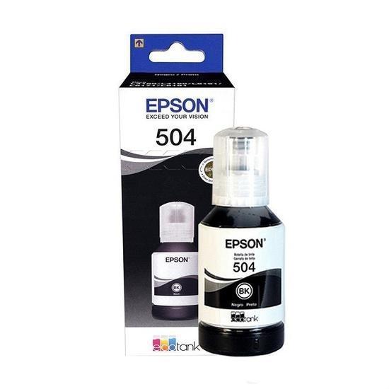 Foto do Produto TINTA EPSON T504 120 PRETO 127ML C13T03N12A